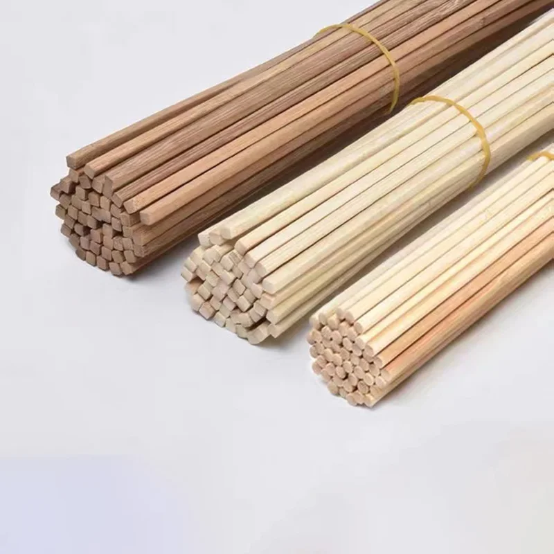 50pcs 20cm 30cm 50cm Bamboo Rod Dowel Bamboo Stick for Kite