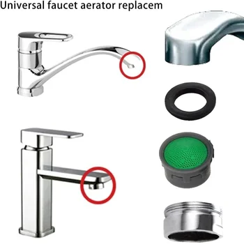 10PCS อ่างล้างหน้ากรอง-Tap Aerator-ก๊อกน้ําพลาสติกเปลี่ยนหัวฉีดกรอง-ก๊อกน้ํา Flow Restrictor เปลี่ยนชิ้นส่วน 2