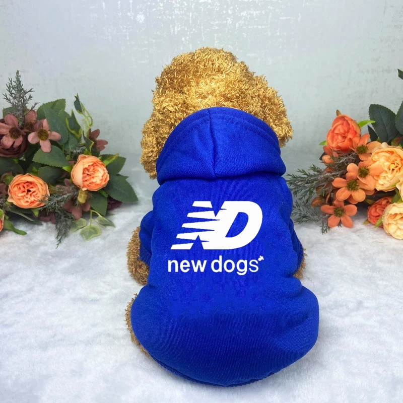 Ropa para mascotas para perros, abrigo deportivo de moda para perros, Sudadera con capucha para perros al aire libre, pelo dorado, nuevo logotipo para perros, Otoño e Invierno