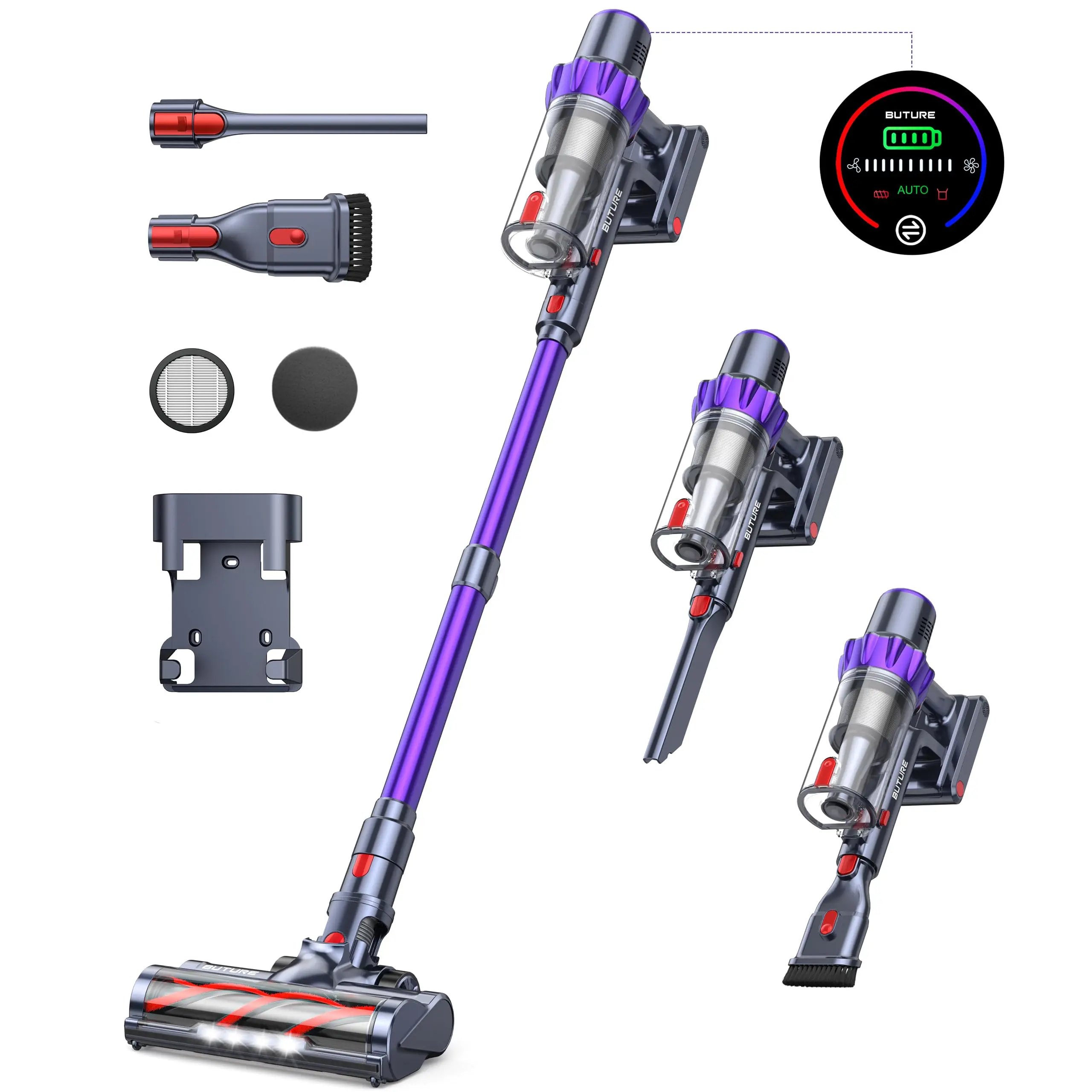 BUTURE 48Kpa 500W Handheld Cordless Vacuum Cleaner Automatically