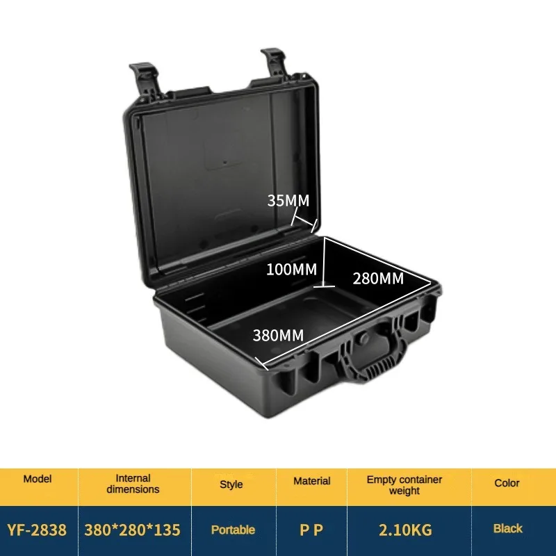 Profesional Tool Case Box Plastic Waterproof Multifunctional Hard Case Tool Storage Box Shockproof Organizer Suitcase Stackable 5