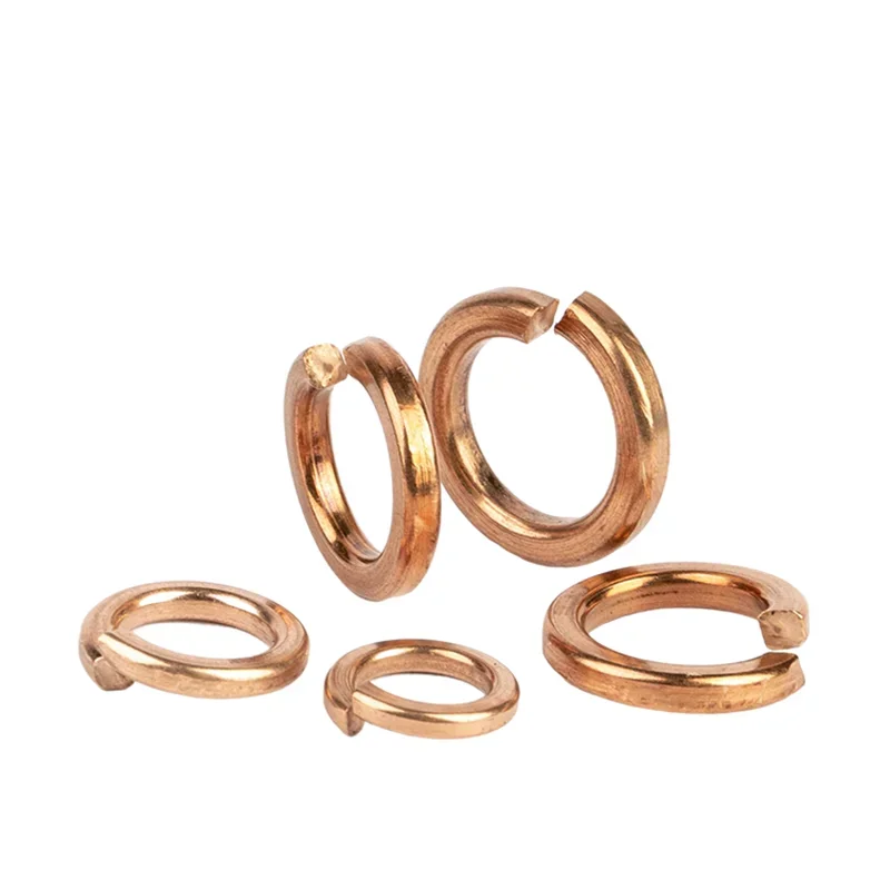 Description Picture 3 of itemGB93 Brass Split Spring Washers M2 M2.5 M3 M4 M5 M6 M8 - M22 Spring Clamp Washers Anti Loosening Washers