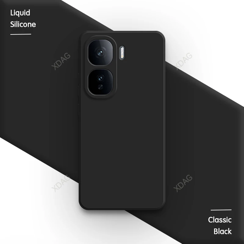 High-Quality Classic Soft Square Liquid Silicone Fashion Phone Case