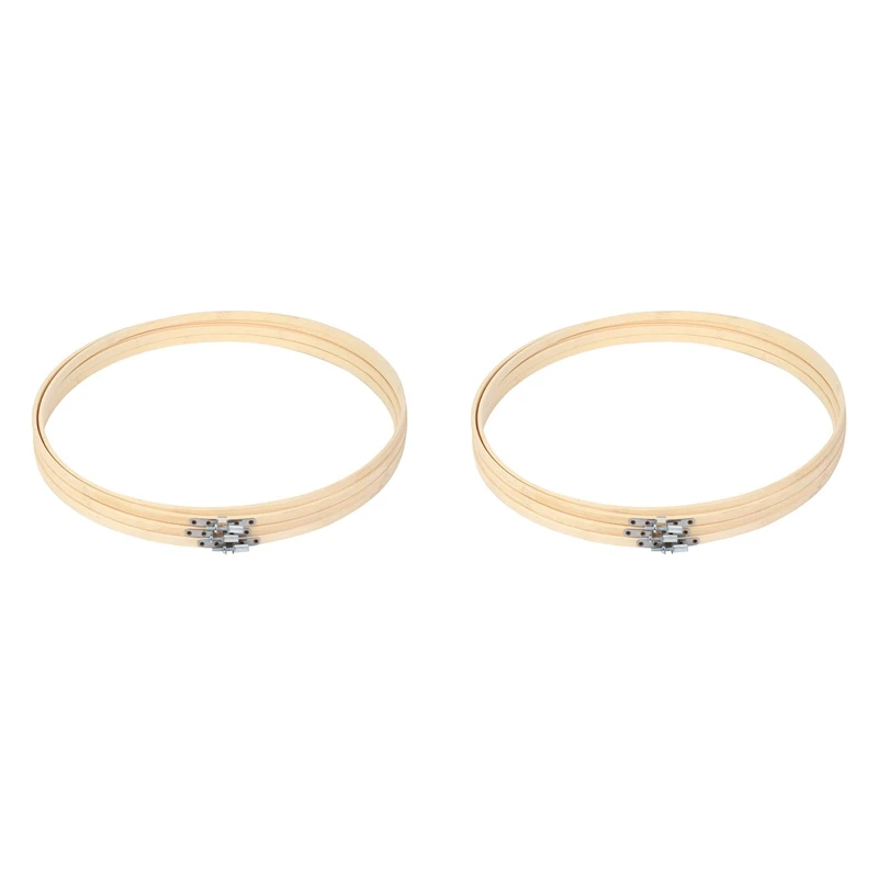 

6 шт., деревянные кольца для вышивки, 14 дюймов