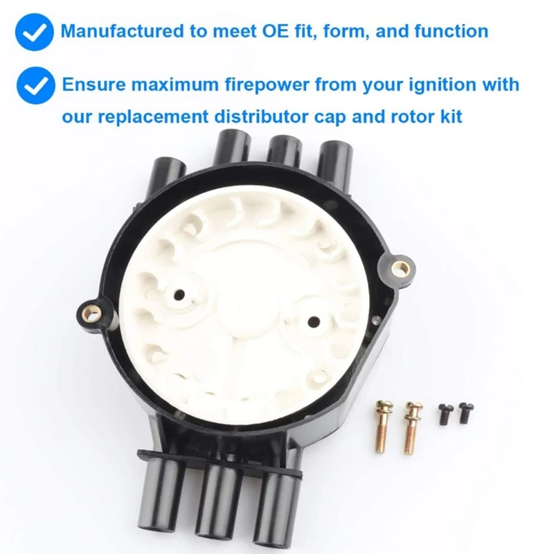 GMC 블레이저 VORTEC 4.3L V6용 MML-신형 점화 배전기 캡 및 로터 키트