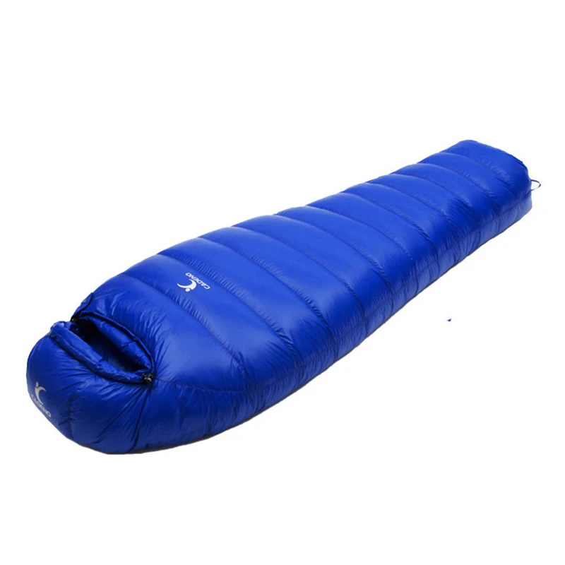 Outdoor Ultra Light Mummies Sleeping Bag White Duck Down Lightweight Travel Camping Winter Autumn