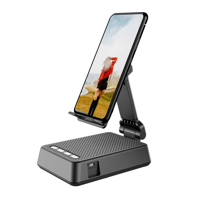 

Low Power Consumption Bluetooth-compatible Speaker Adjustable Phone Holder