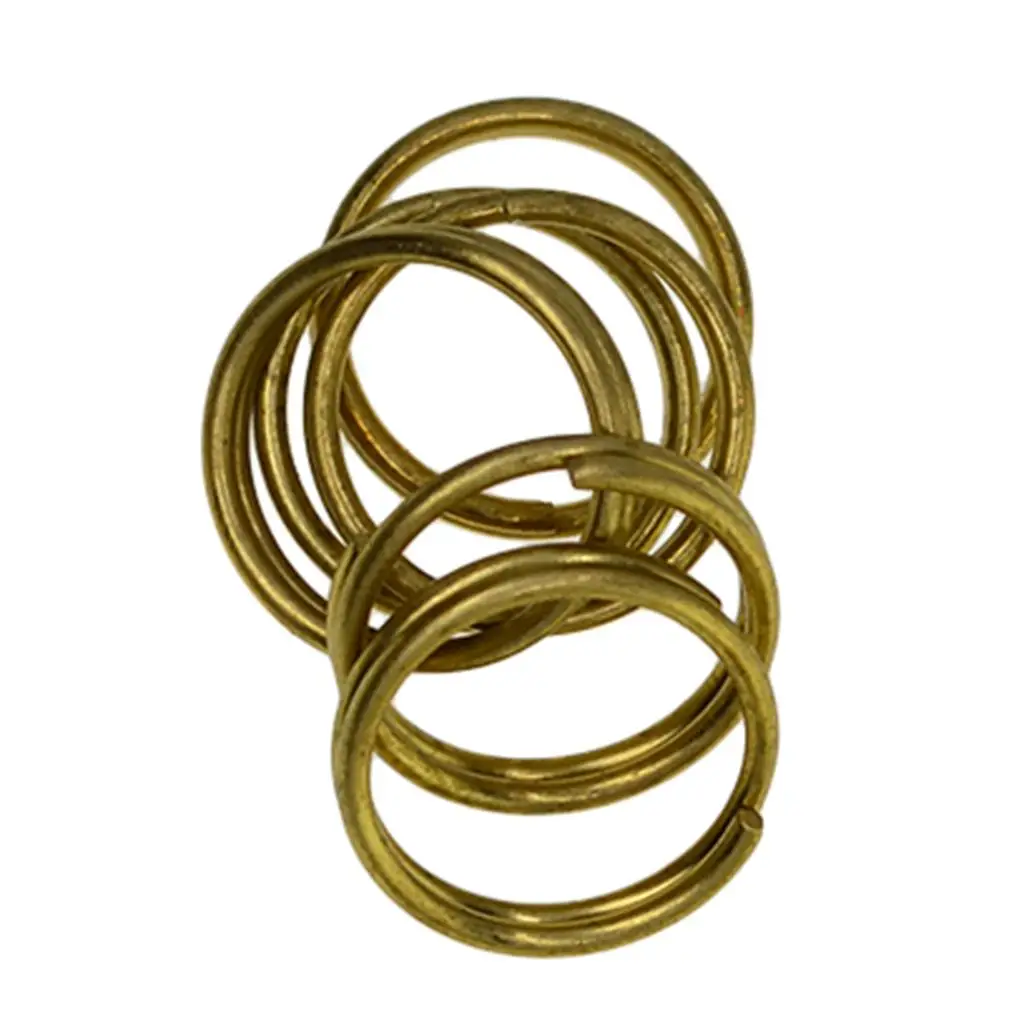 

50Pcs Split Brass Rings DIY Jump Rings Round Double Tackle Connectors