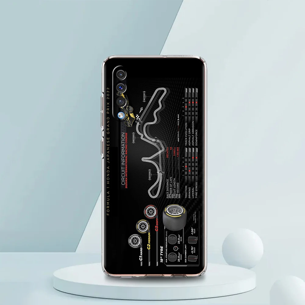 Transparent Phone Case with Nurburgring F1 Circuit Pattern - Soft TPU Cover