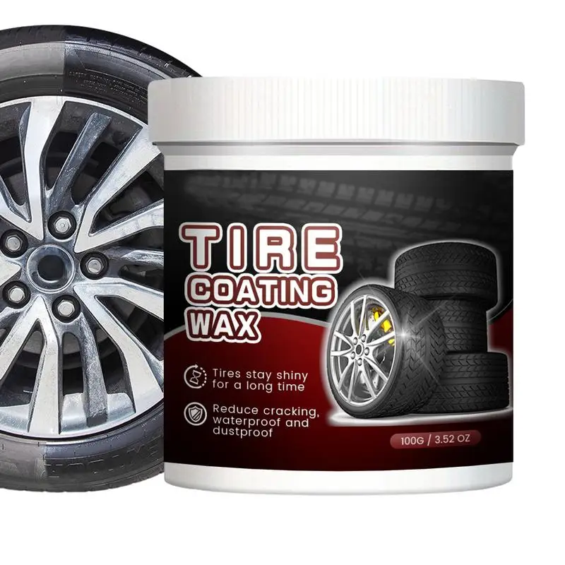 

Car Tire Cleaner Wax 100g Long-Lasting Coating Wax For Car Detailing Fast-Acting Rim Cleaner Dust Remove Car Cleaning Supplies