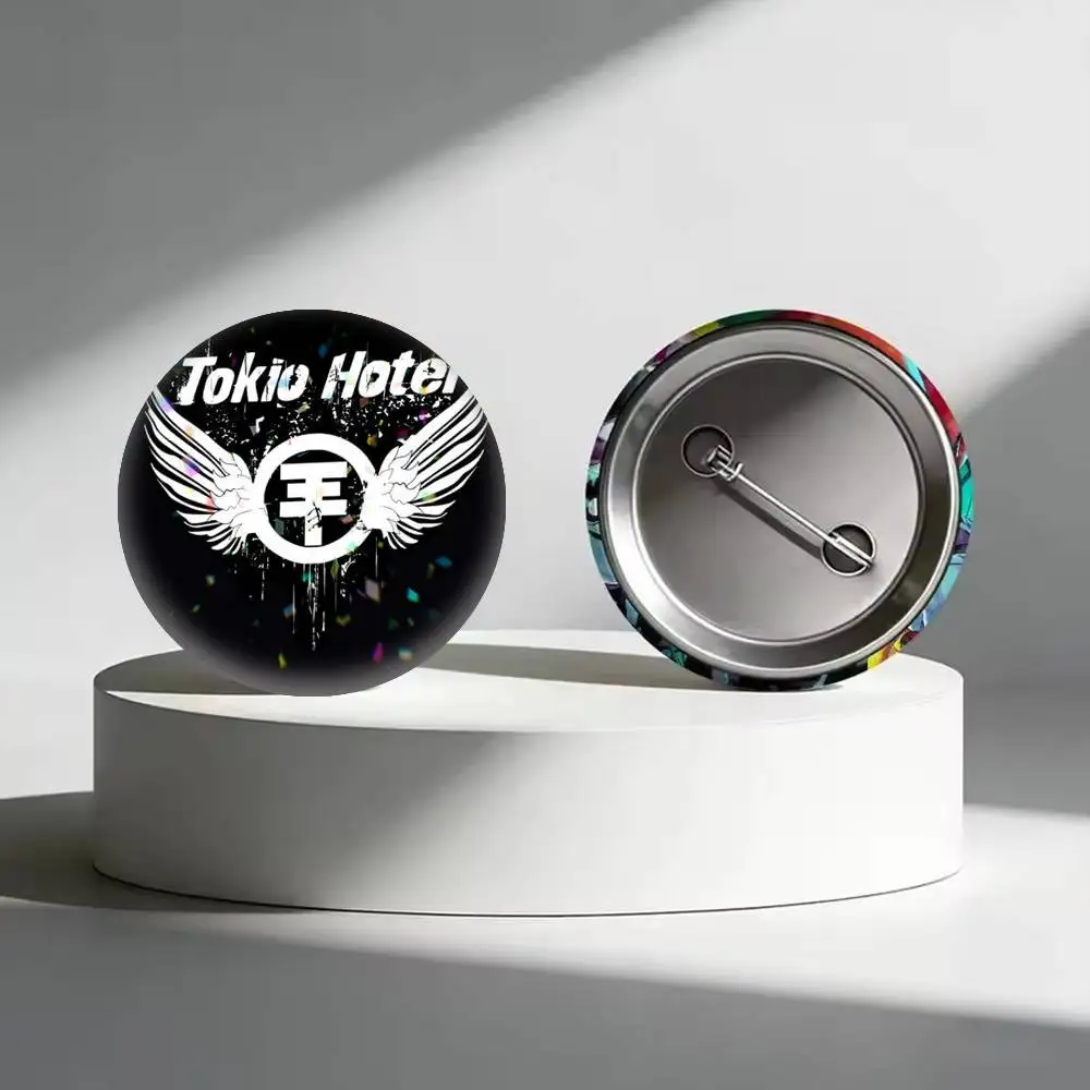 Tokio H-Hotel Band 25 32 44 58 75mm 배지 맞춤형 라운드 브로치 핀 액세서리 선물