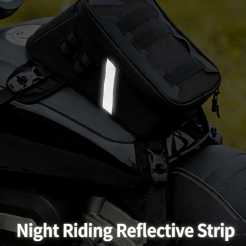Versatile 5L Motorcycle Tank & Thigh Bag with Multi-Position Carry Options
