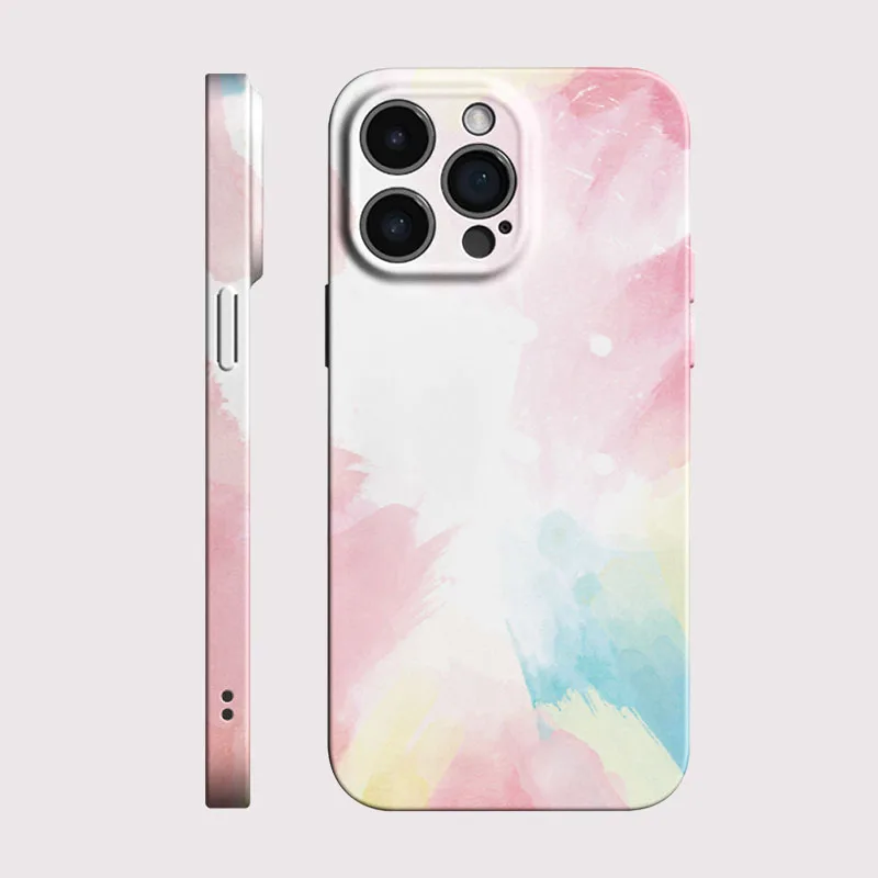 Watercolor Artistic Phone Case - Shockproof Hard Plastic Cover