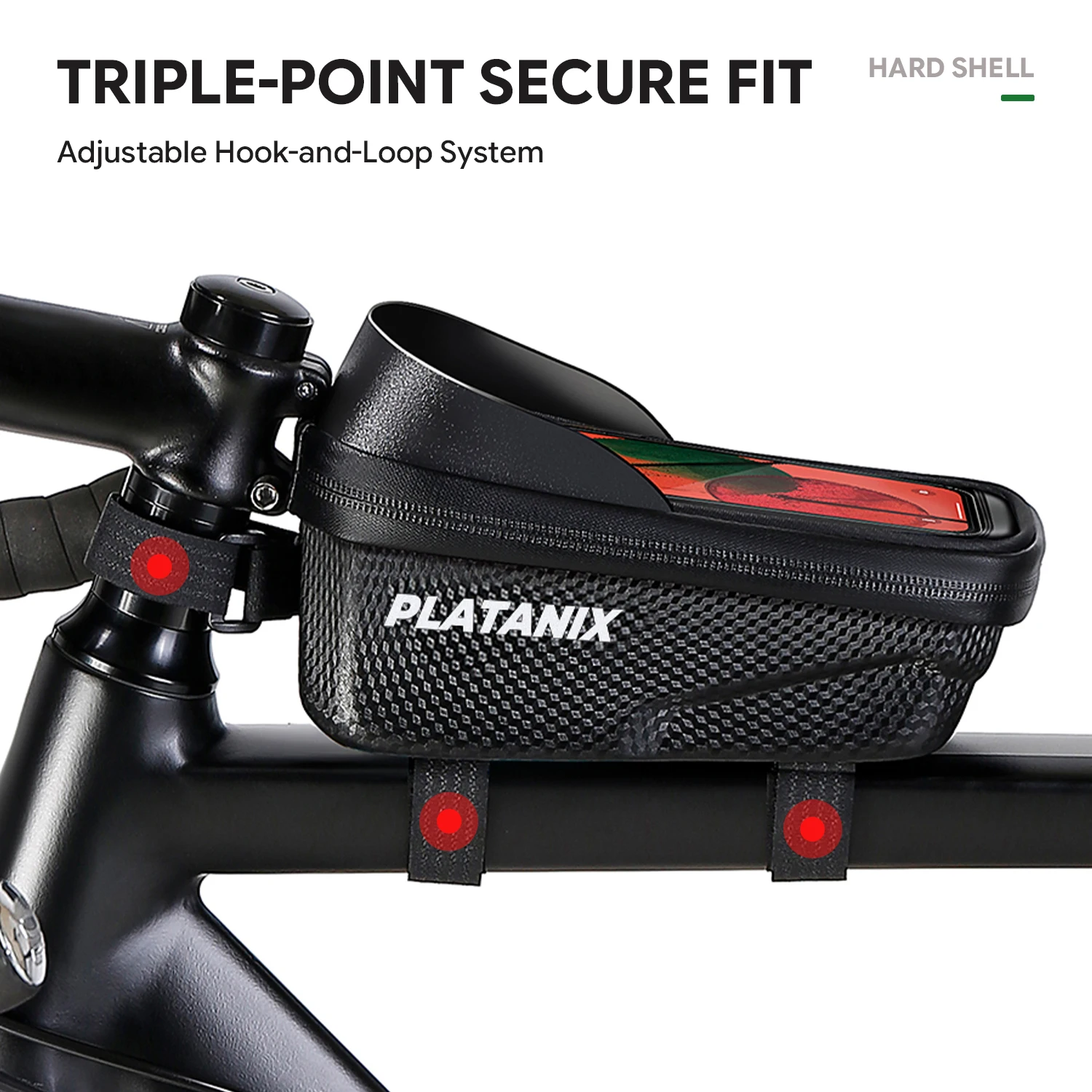 Hard Shell Bicycle Handlebar Bag 6