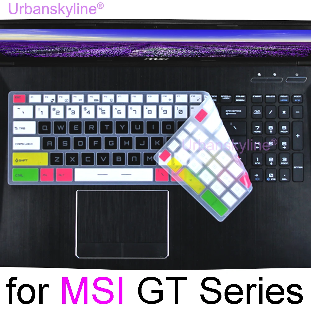 Copertura Della Tastiera Per Msi Gt76 Titan Gt75 Gt73Vr Gt780Dx Gt83Vr Gt72 Gt70 Gt63 Gt62Vr Gt60 Di Gioco Del Computer Portatile Del Silicone Della C