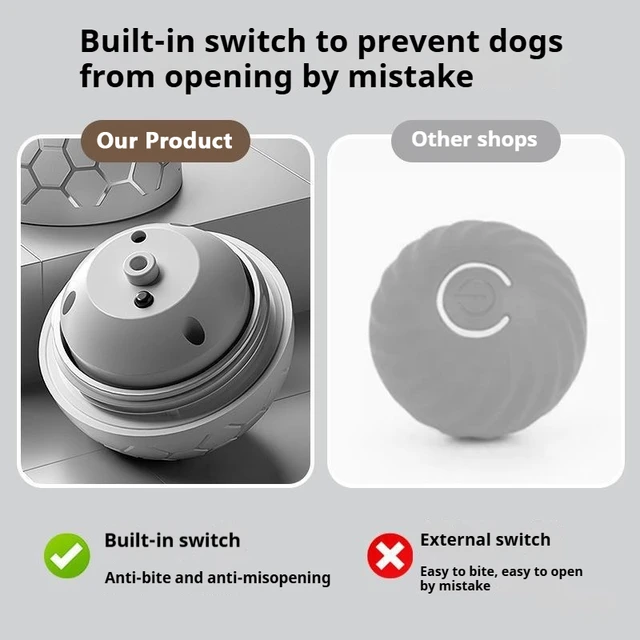Smart Dog Toy Ball Electronic Interactive Pet Toy Ball USB Automatic Bouncing Rolling Toy Ball With RGB Lights Puppy Cat Product 4