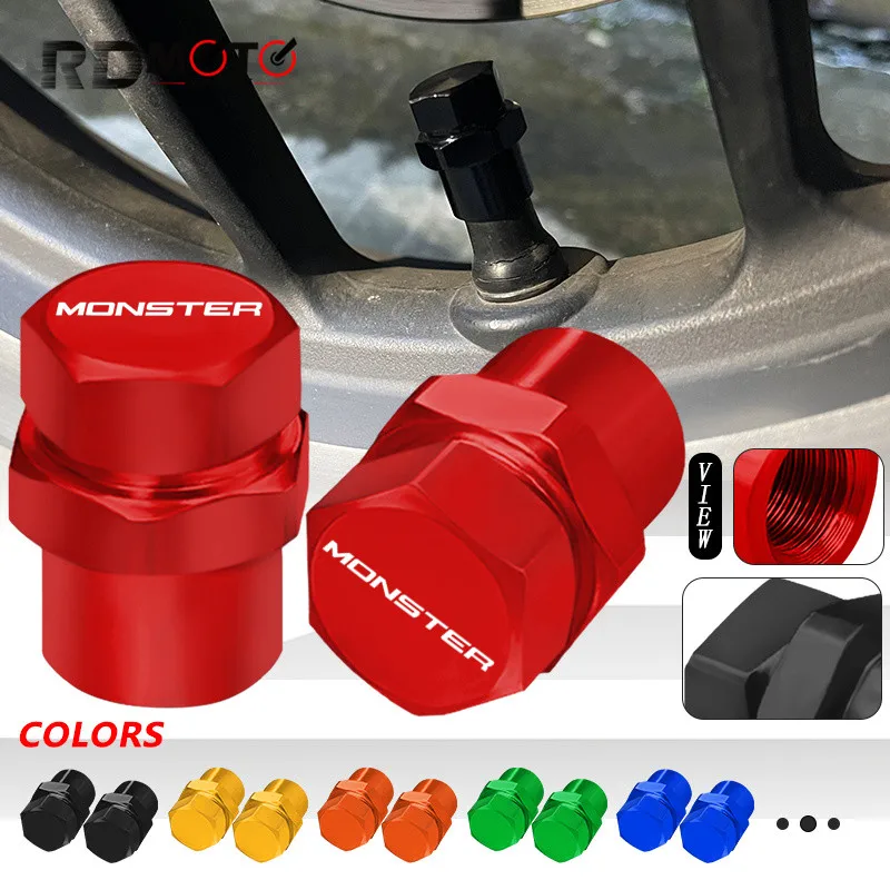 

Motorcycle CNC Wheel Tire Valve Caps Airtight Covers For Ducati MONSTER 797 821 1200 1200R 400 600 620 695 750 795 800 900 1000