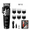 Akomei Original M10+ Multifunctional Hairdressing Graffiti Tri Color Oil Head Electric Hair Clipper 5