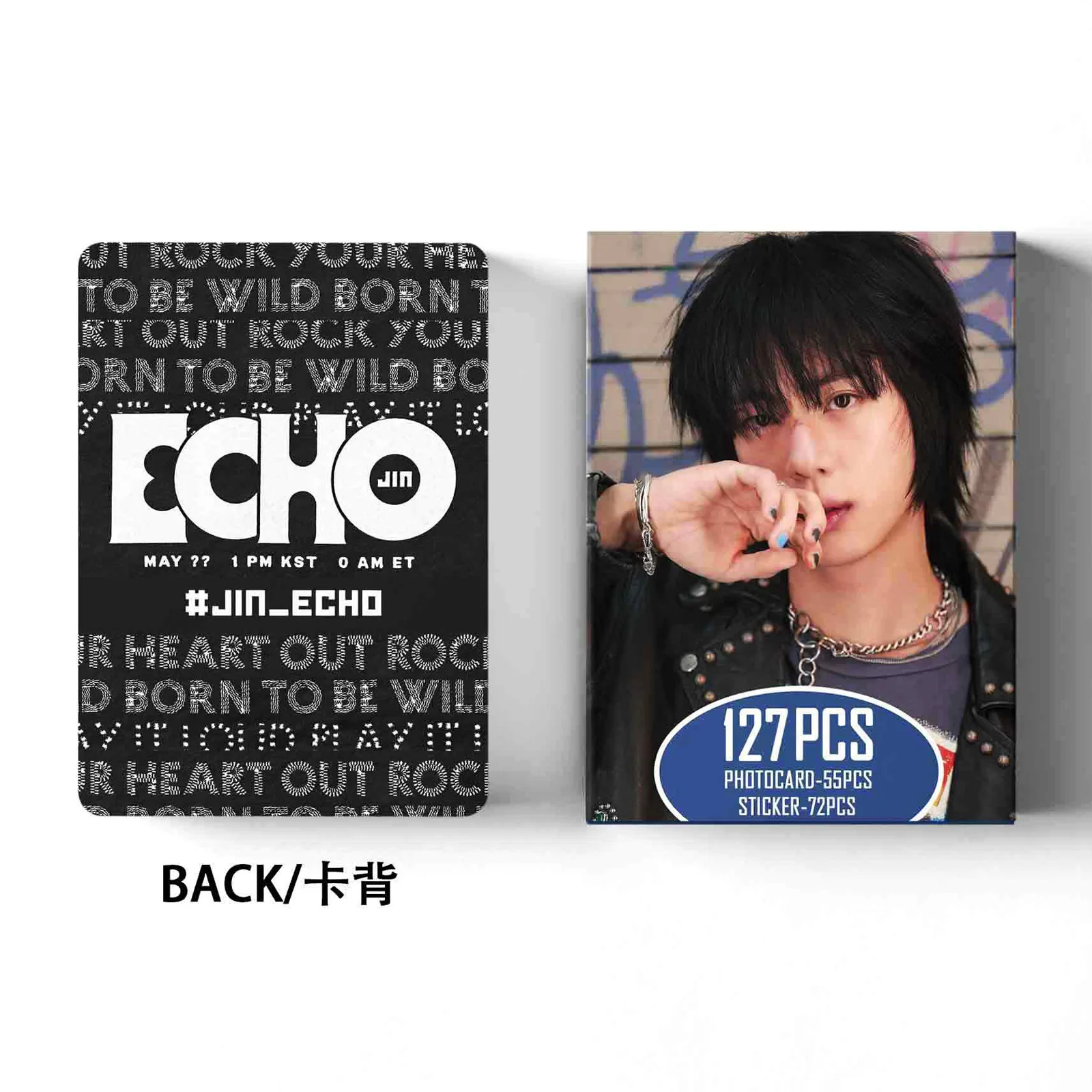 タレントカード JIN Echo <Mission Success> Photo Card 55+72Pcs/Set Kpop JIN Cards New Album Echo Card Mini