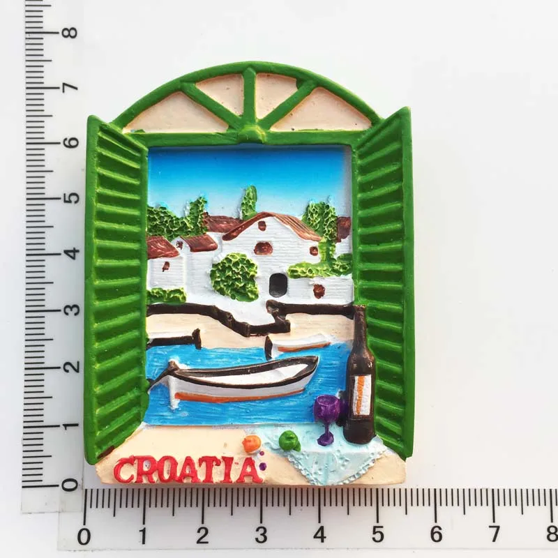 Calamita 3D Stoccolma Svezia - Magnete Da Frigorifero Souvenir Artigianale In Resina (5 X 7,3 Cm)