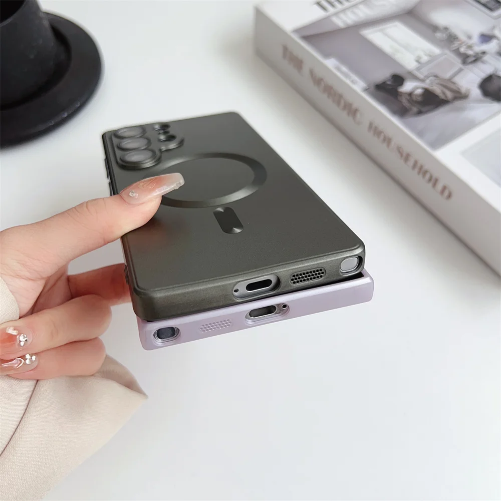 Luxury Metal Color Slim Phone Case - Premium Protective Cover