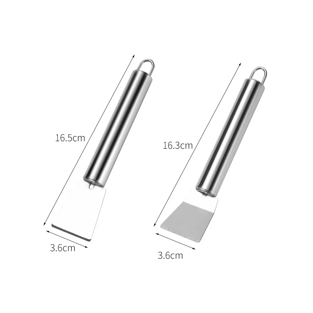 Multifunctional Stainless Steel Kitchen Cleaning Spatula Scraper Ice Defrosting Remover Oil Stain Cleaning Tools