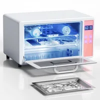 UV Light Nail Tool Cleaning Machine - Dry Heat Cabinet UV Light Cleaner,Manicure Tool Cleaner Cabinet,Barber Salon Tools，White 1