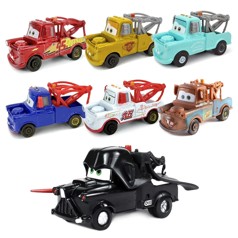 Disney Pixar Cars 2 3 Anime-Charakter, galvanisierte Version, Ewan Darth Vader Mater-Serie, Druckguss-Legierungsauto-Spielzeug für Kinder