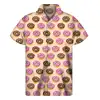 2024 Summer New Gaming Pixel Emoji Pattern Men's Hawaiian Shirt Casual Button Lapel Unisex Shirt Pixel Style Fashion Shirt 5