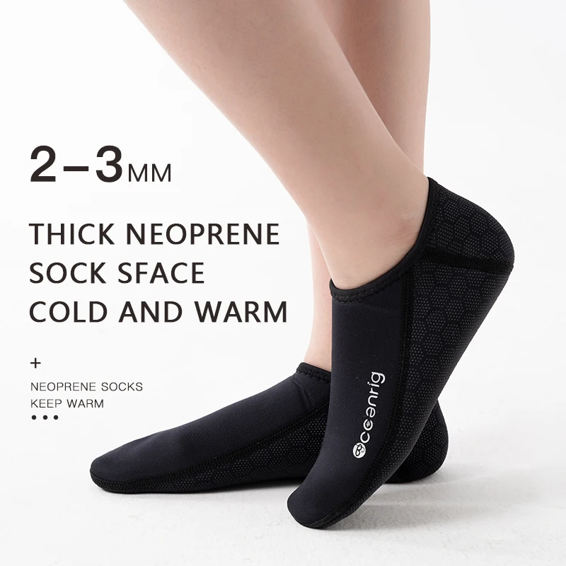 Scuba Free Diving Socks Neoprene 3mm Thickness Surfing Water Boots Beach Swimming Anti Slip Warm Shoes Good Elasticity Fin Socks scuba diving socks