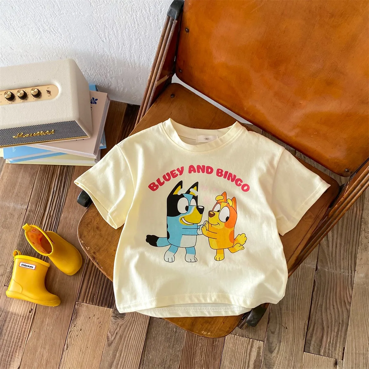 2-11años Niño Niña Camisas De Dibujos Animados Manga Corta Niños Camiseta De Algodón Ropa De