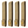 4pcs Outdoor Molle Strap 6 inch Tactical Molle Strap Molle Webbing Straps Attachment Snap Strap Nylon Thumb Snap Straps 5