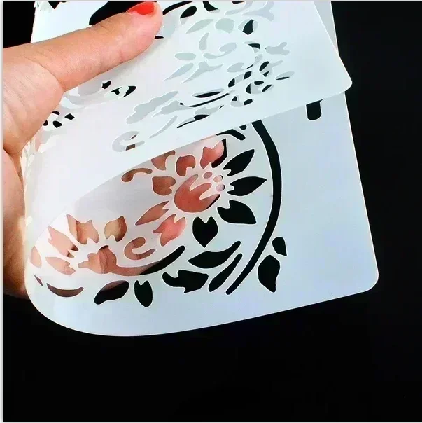 30*30cm modello di pittura stencil fai da te modello di fiore retrò modello di carta cerata piastrelle da parete mobili da pavimento stampo decorativo mandala