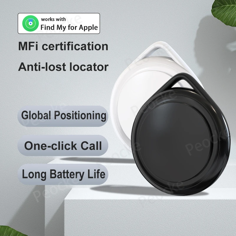 Mini Pet Tracking Device with Find My for Apple Smart iTag Cat GPS Tracker Bluetooth Locator Key Child Pet Car Lost Finder