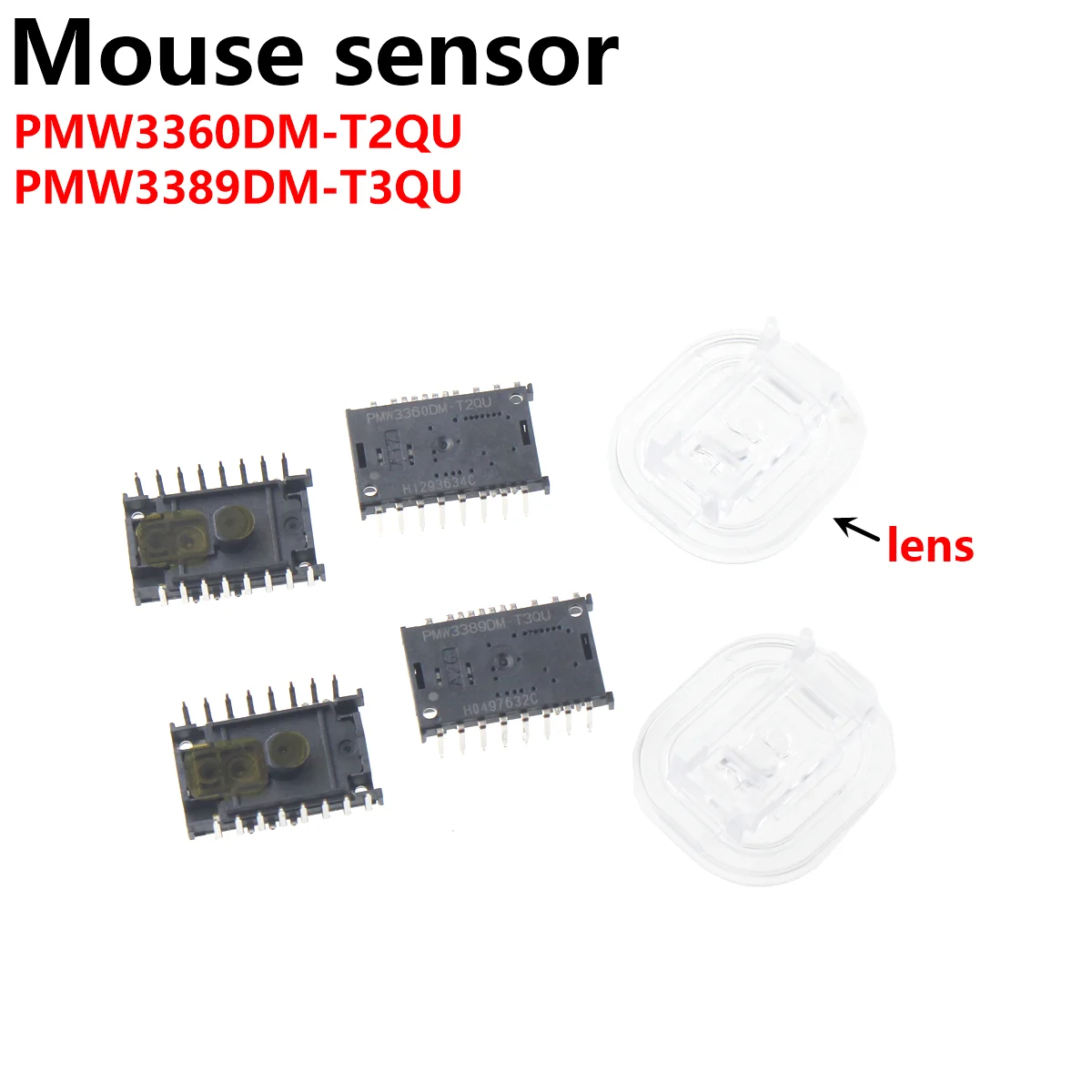 PMW3360DM-T2QU + LM19-LSI DIP PMW3360 PMW3360DM PMW3389DM sensor with lens LM19 100% NEW&ORIGINAL FREE SHIPPING