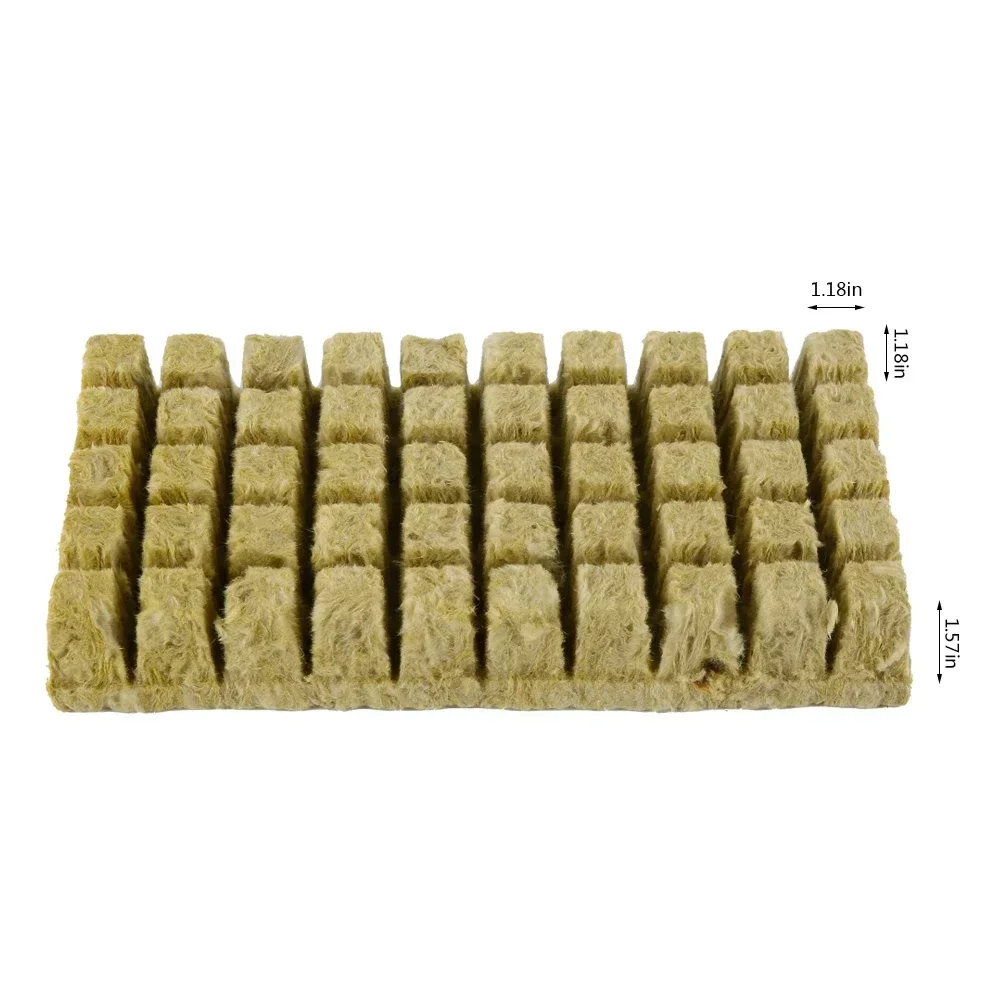 50Pcs Plant Starter Grow Plug Cubes Base Practical Cubes for Garden Greenhouse Orchard Sun Room Hydroponic Applications NEW