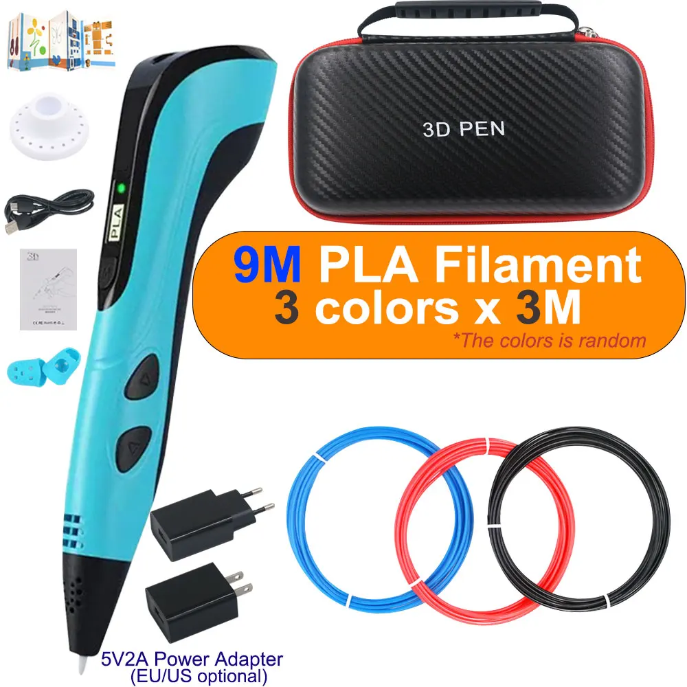 Innovative 3D Printing Pen Kit for Kids with Filament, Power Adapter, and Travel Case, Perfect Birthday or Christmas Gift