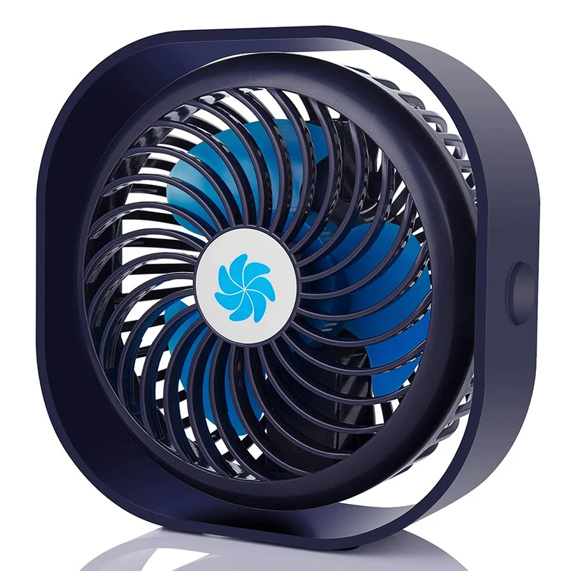 

Mini USB Desktop Fan Personal Portable Cooling Fan 3 Speed with 360 Rotation Adjustable Angle for Office Household Traveling Car