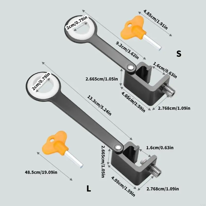 594C Fixed Window Limiter Latches Position Stopper Window Limiter Safety Lock