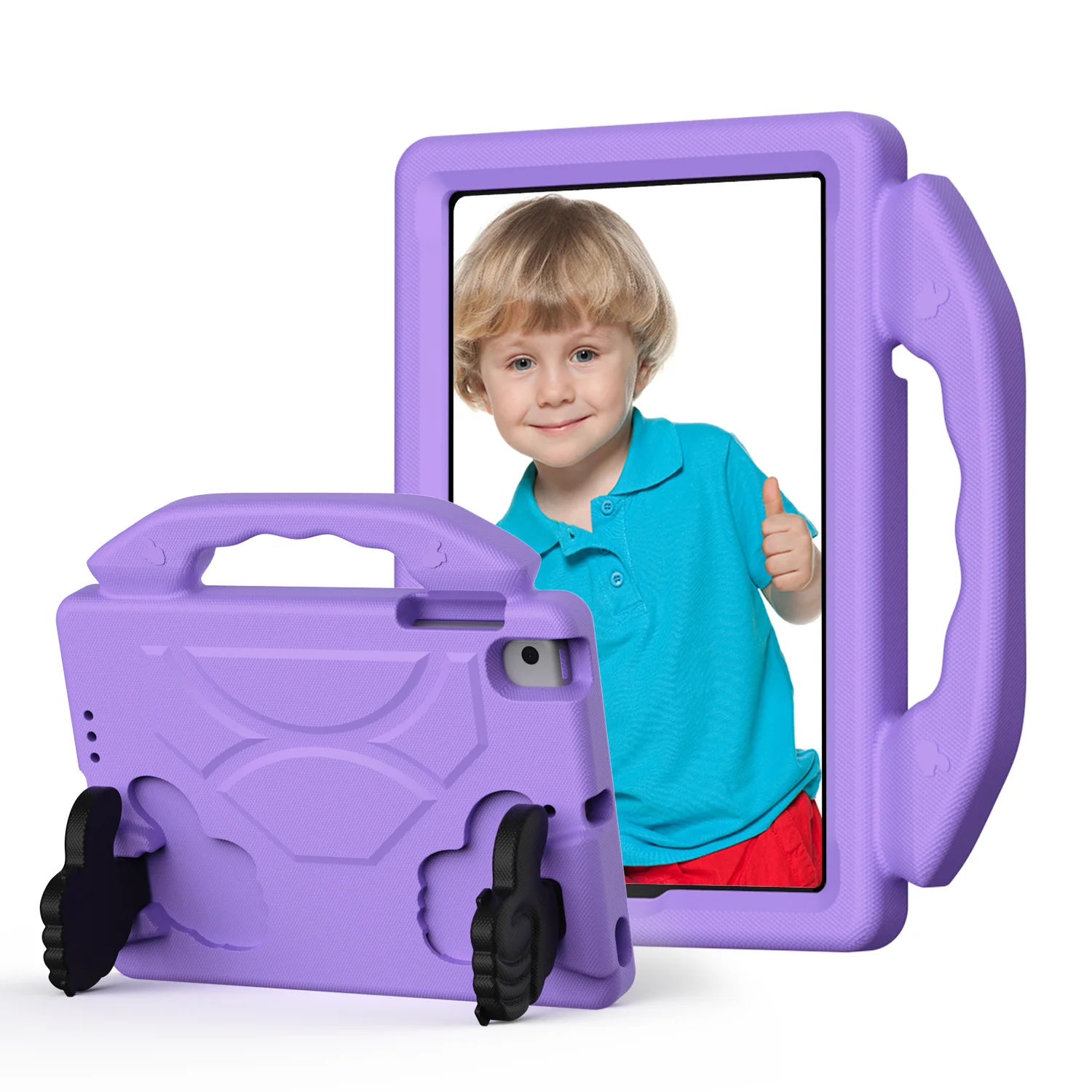Children's Shockproof EVA Protective iPad Mini Case with Stand and Handle - Durable & Lightweight Design
