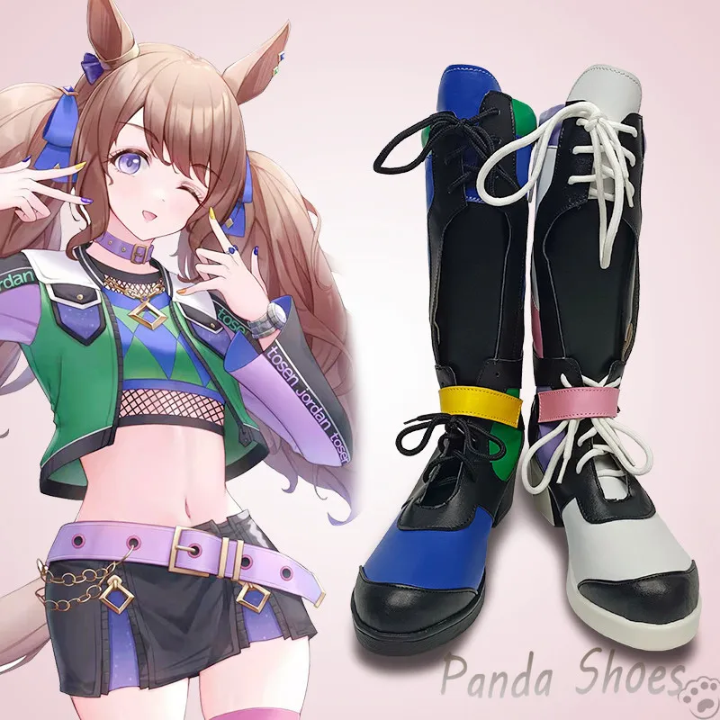 Umamusume Pretty Derby Tosen Jordan Cosplay Shoes Anime Game Cos Boots Cosplay Costume Prop Shoes For Con Halloween Party