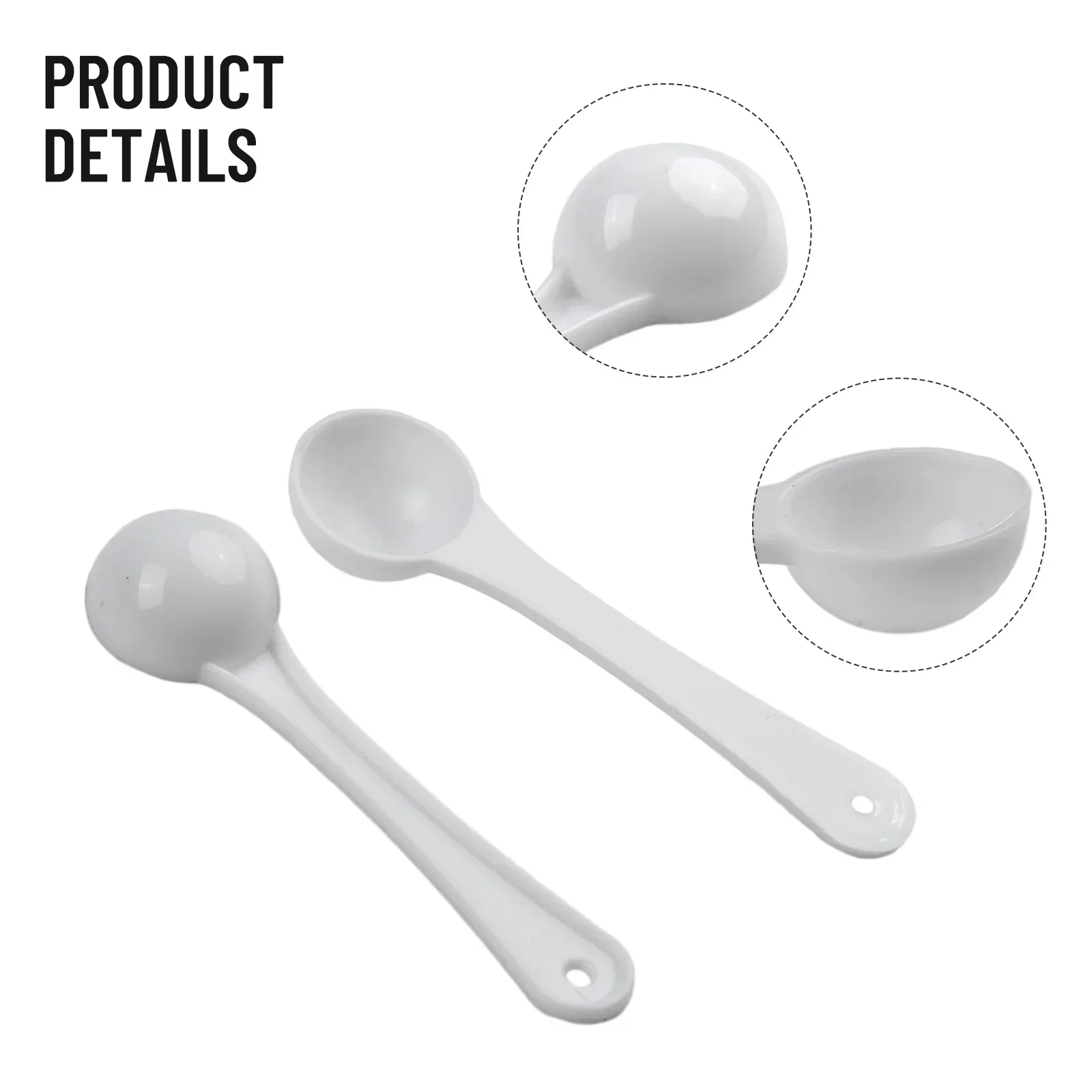1g Plastic Measuring Spoons Coffee Protein Milk Powder Scoop PP White Durable Kitchen Measuring Scoop 50pcs kitchen measuring spoons measuring spoon set measuring cup and spoon set plastic kitchen scoop
