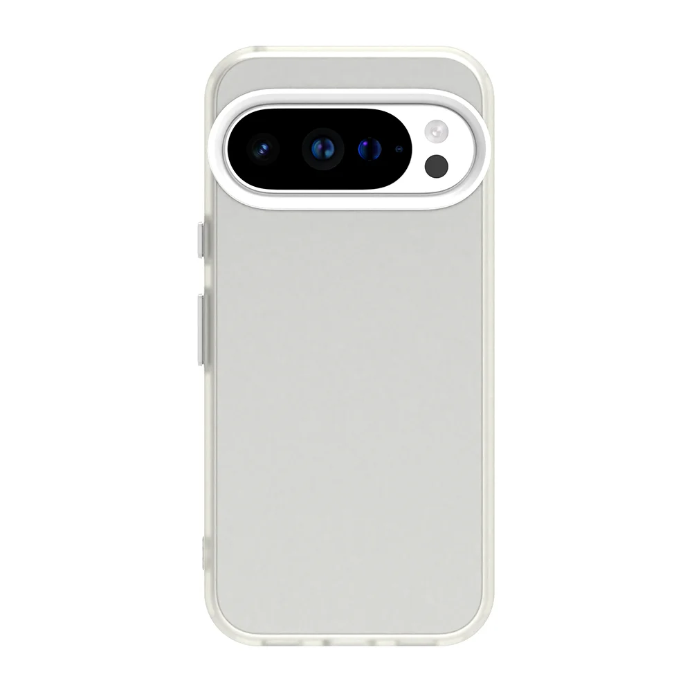 Frosted Fashion Candy Color Soft Bumper Phone Case with Protective Frame and Independent Button Cover