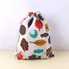 Pet Toys & Snacks Storage Cotton Linen Fabric Pouch Drawstring Bag Cute Kids Travel Cloth Shoes Storage Bag Makeup Case Gift Bag 4