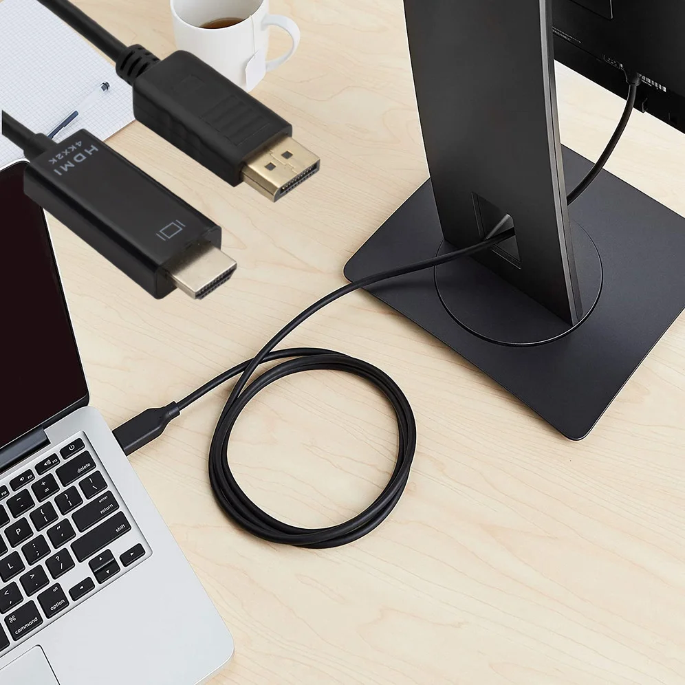 4K x 2K 1080P DP to HDMI Converter Cable DisplayPort to HDMI Video Audio Adapte