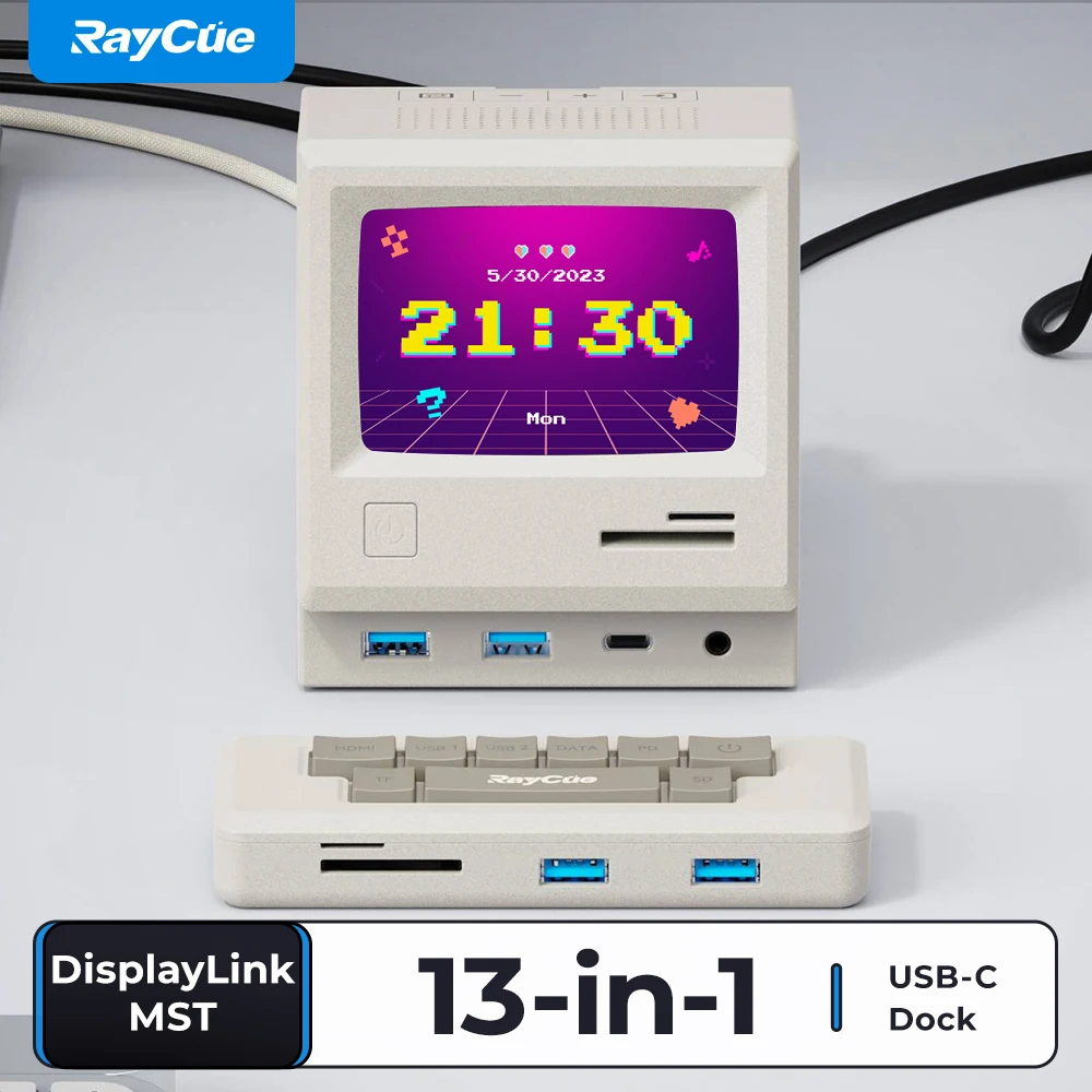 Raycue-usb cドッキングステーション、トリプルモニター、hdmi