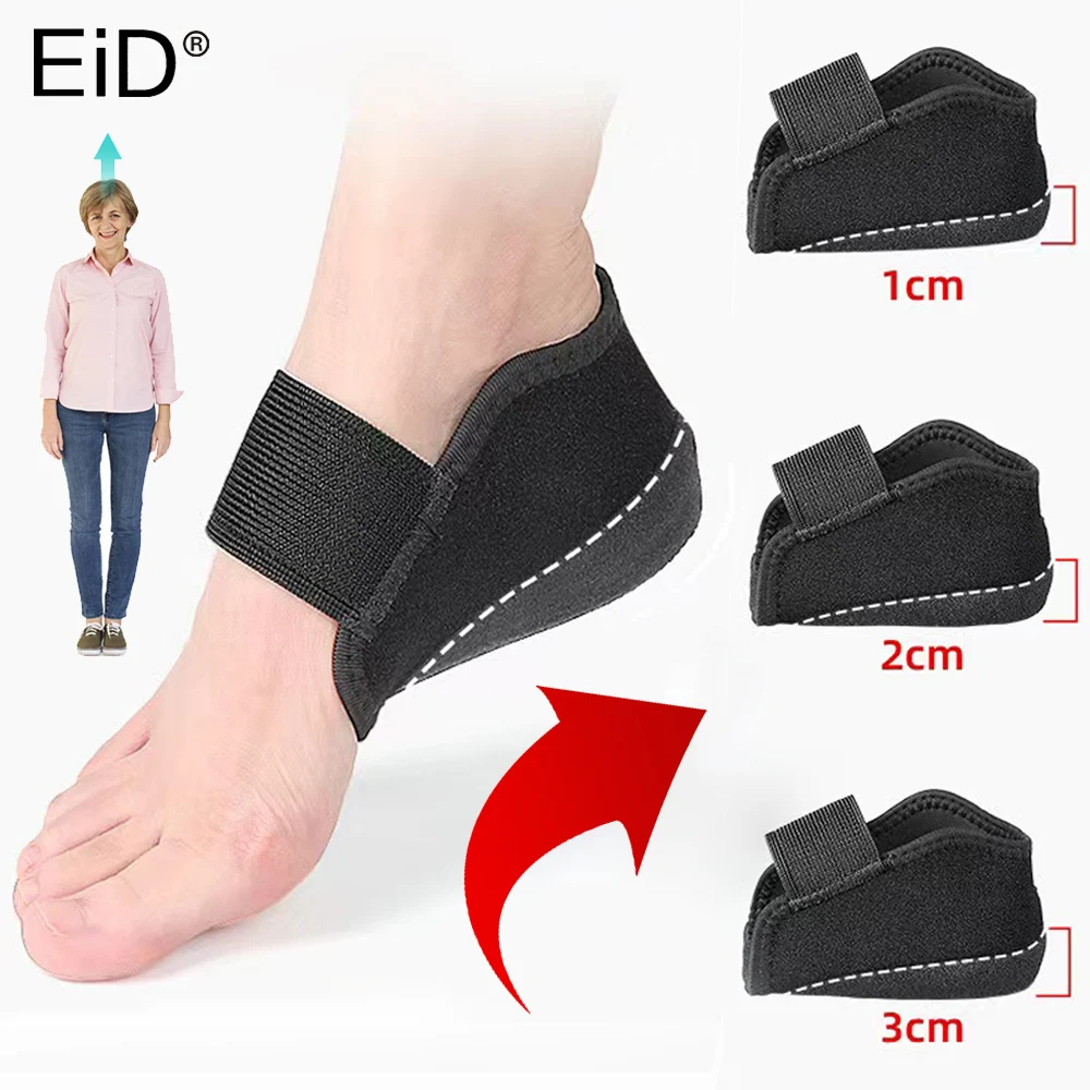 Höhenerhöhungs-Einlegesohle für Männer und Frauen, halber Fersenschutz, Erhöhung der Schuhe, Sohlenpolster, Stoßdämpfung, Heben, Erhöhung des Fußkissens