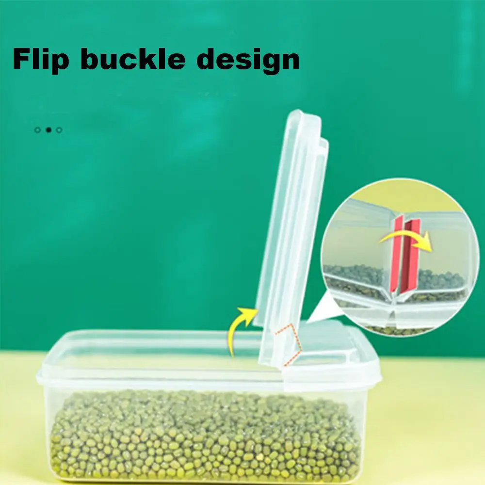 Picnic Snack Meal Storage Container Flip cover Bento Box Food Prep Lunch Box Dinnerware Camping Tableware for Kids School 2