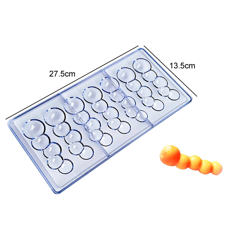 Chocolate Mold 3D Polycarbonate Transparent Plastic Kitchen Baking Tools for DIY Pastry... - SKU CMHB1738 - UGI Packaging