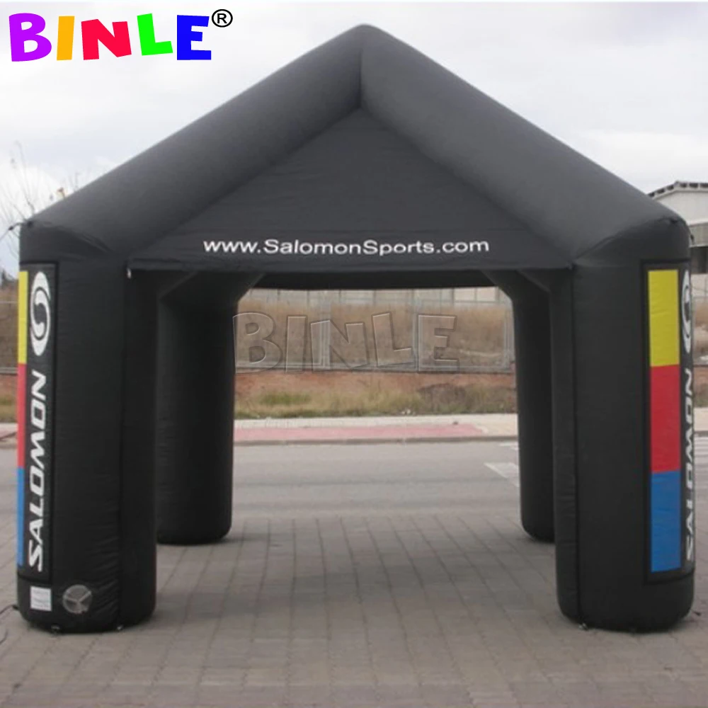 

Custom Advertising Promotion Inflatable Square Tent Kiosk Booth With Transparent Walls For Exhibition